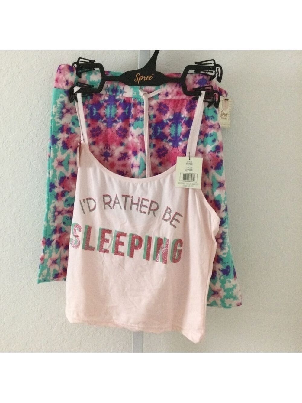 Spree Intimates 2 Piece matching set shorts & cami Woman’s size Large